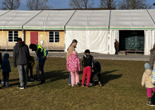 Baracken der Temporärunterkunft